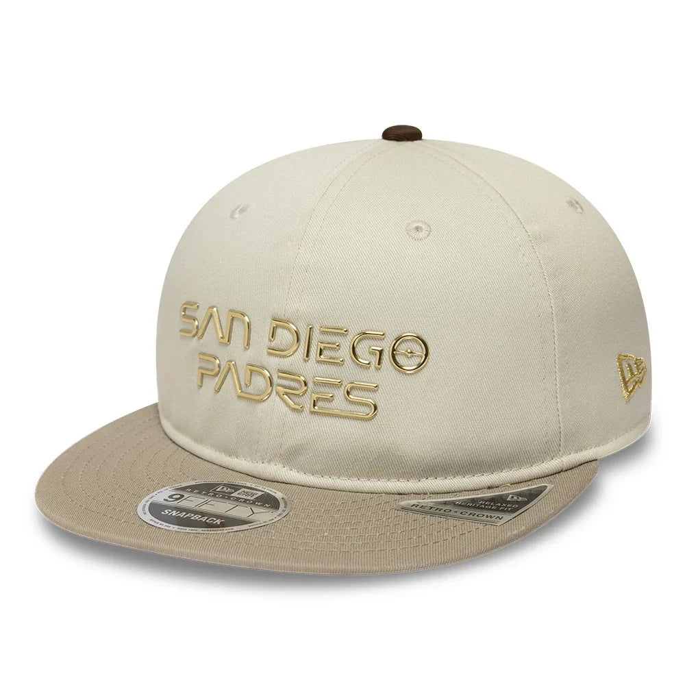 NEW ERA 9FIFTY Cappello Visiera Dritta San Diego Padres Beige