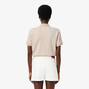 LACOSTE Polo Monogram Donna Panna