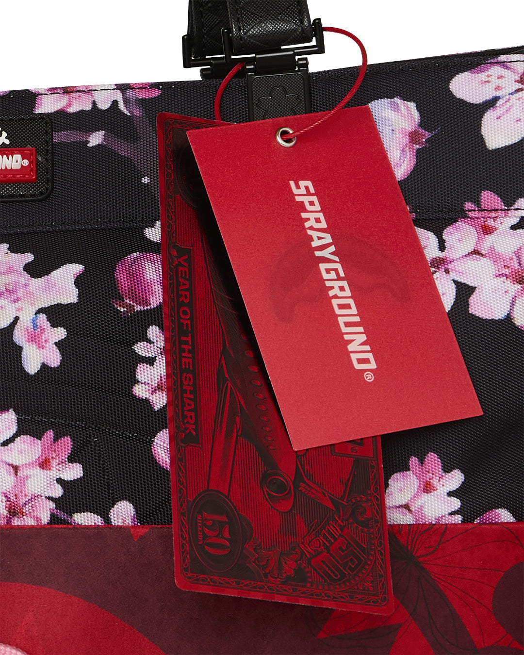 SPRAYGROUND BORSA SAKURA KIMONO TORTUGA Nera/Rosa