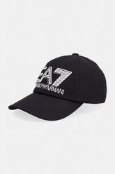 EA7 Cappello Nero/Bianco Visiera Curva