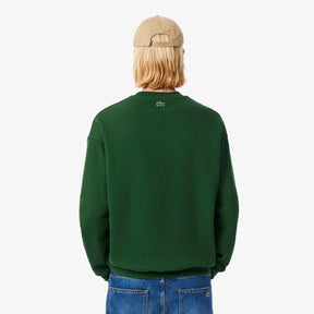 LACOSTE Felpa Girocollo con ricamo Heritage Verde
