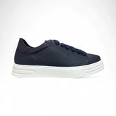 BRIAN MILLS Sneakers in Pelle Made in Italy Blu suola Bianca
