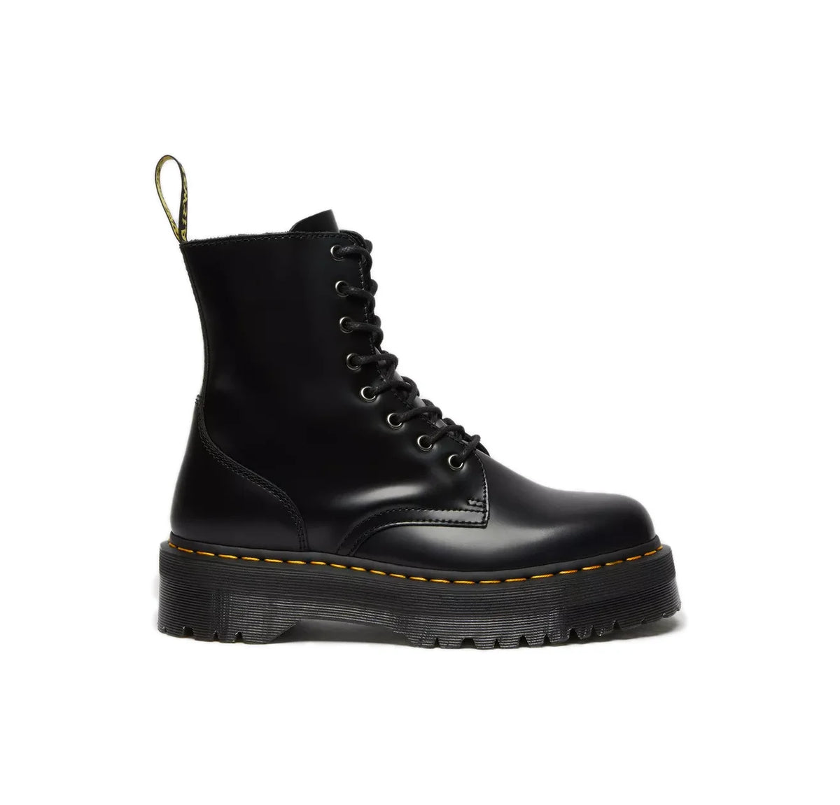DR MARTENS Jadon Black Polished Smooth Nere