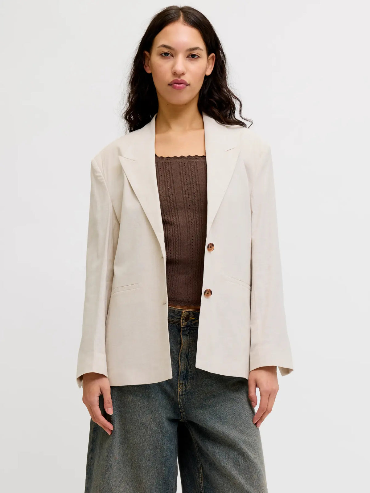 JXMAYA SUMMER RELAXED BLAZER BEIGE