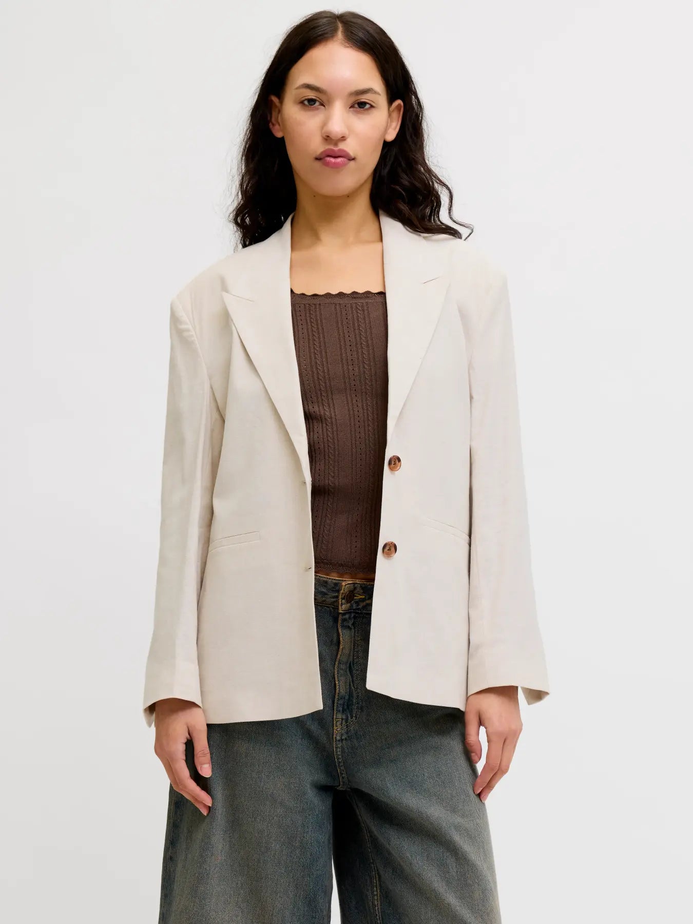 JXMAYA SUMMER RELAXED BLAZER BEIGE