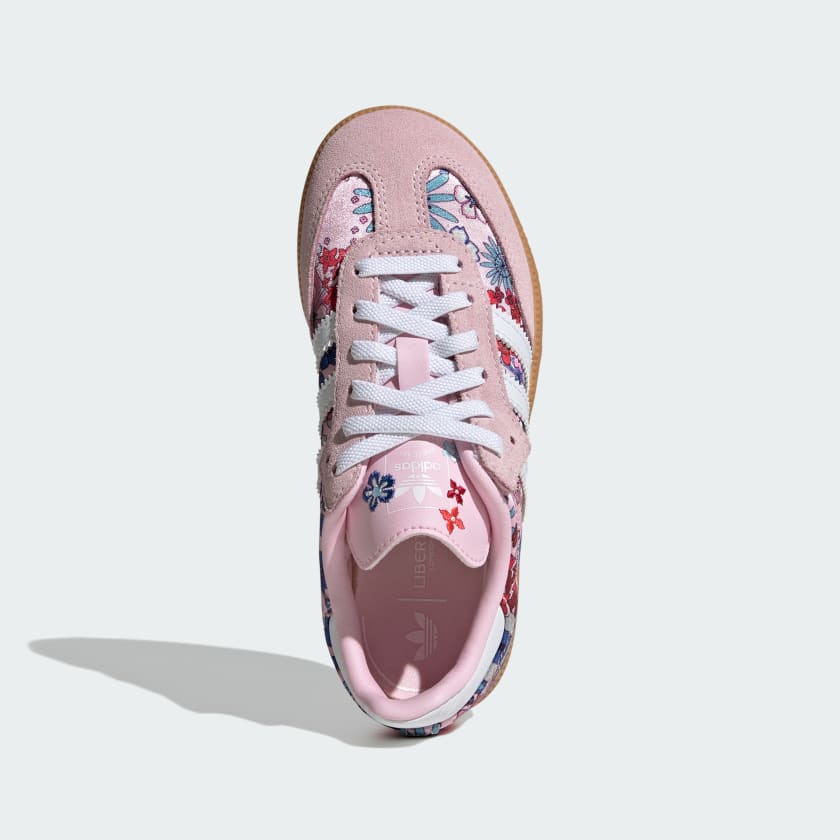 Adidas Samba Liberty London Sneaker Bambina Rosa Floreale Strisce Bianche