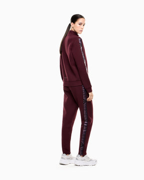 EMPORIO ARMANI DONNA TUTA DYNAMIC ATHLETE IN TESSUTO TECNICO NATURAL VENTUS7 BORDEAUX