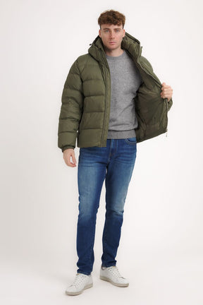 CALVIN KLEIN Piumino Con Cappuccio Rimovibile Verde