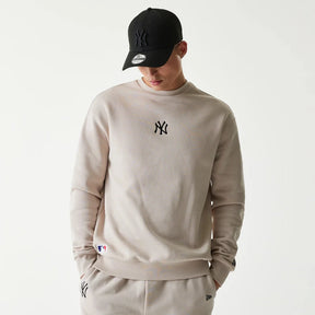 NEW ERA Tuta Completa Senza Cappuccio Logo NY Beige