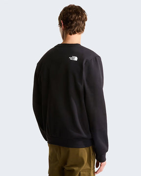 THE NORTH FACE Felpa Girocollo Con Logo Quadrato Nero/Bianco