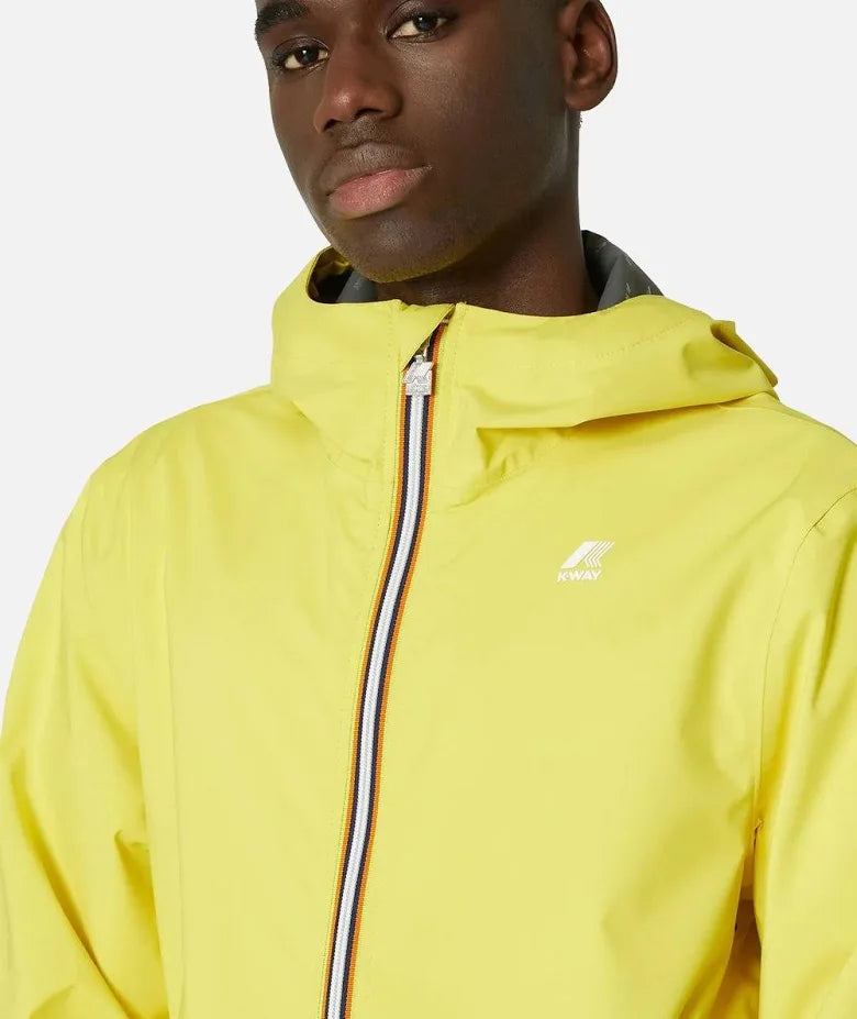 K-WAY Antivento Primaverile Leggero Jack Stretch Dot Giallo
