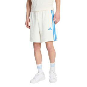 Adidas Completino Uomo Bianco Bande Azzurre Cotone