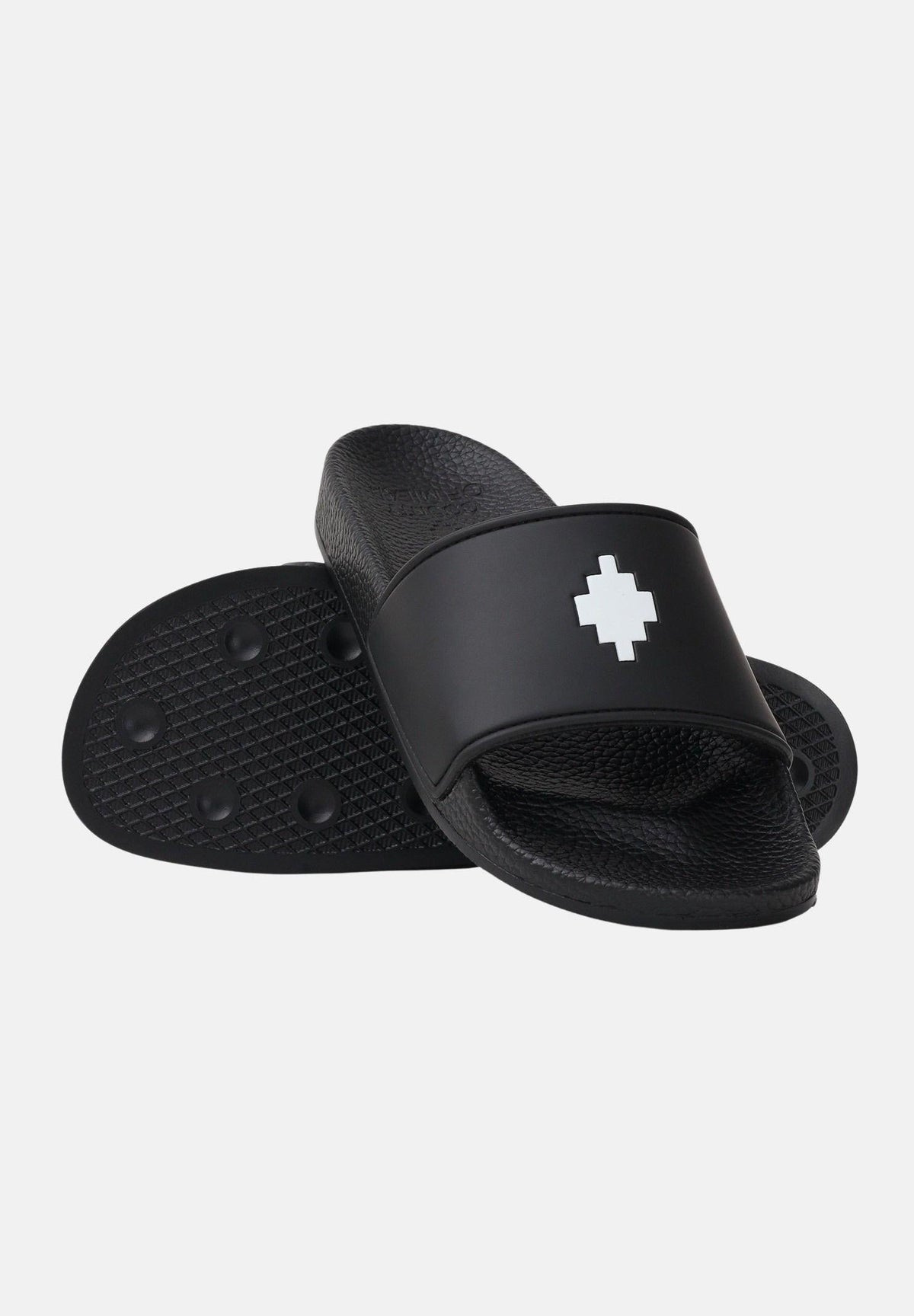 COUNTY OF MILAN Marcelo Burlon Ciabatte Nere Con Logo Bianco