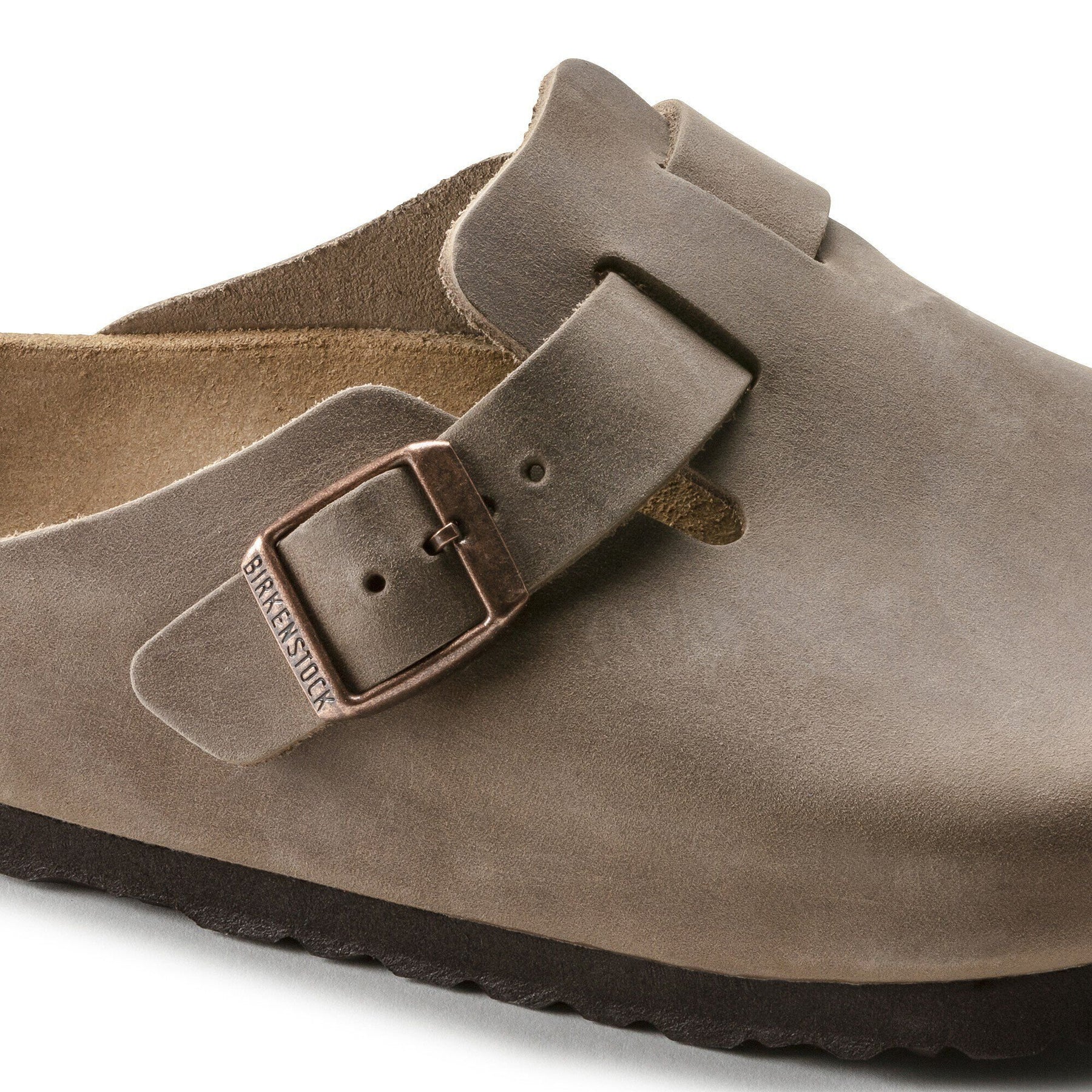 BIRKENSTOCK Boston Bs In Pelle Nabuk Tobacco Brown