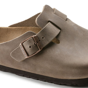 BIRKENSTOCK Boston Bs In Pelle Nabuk Tobacco Brown
