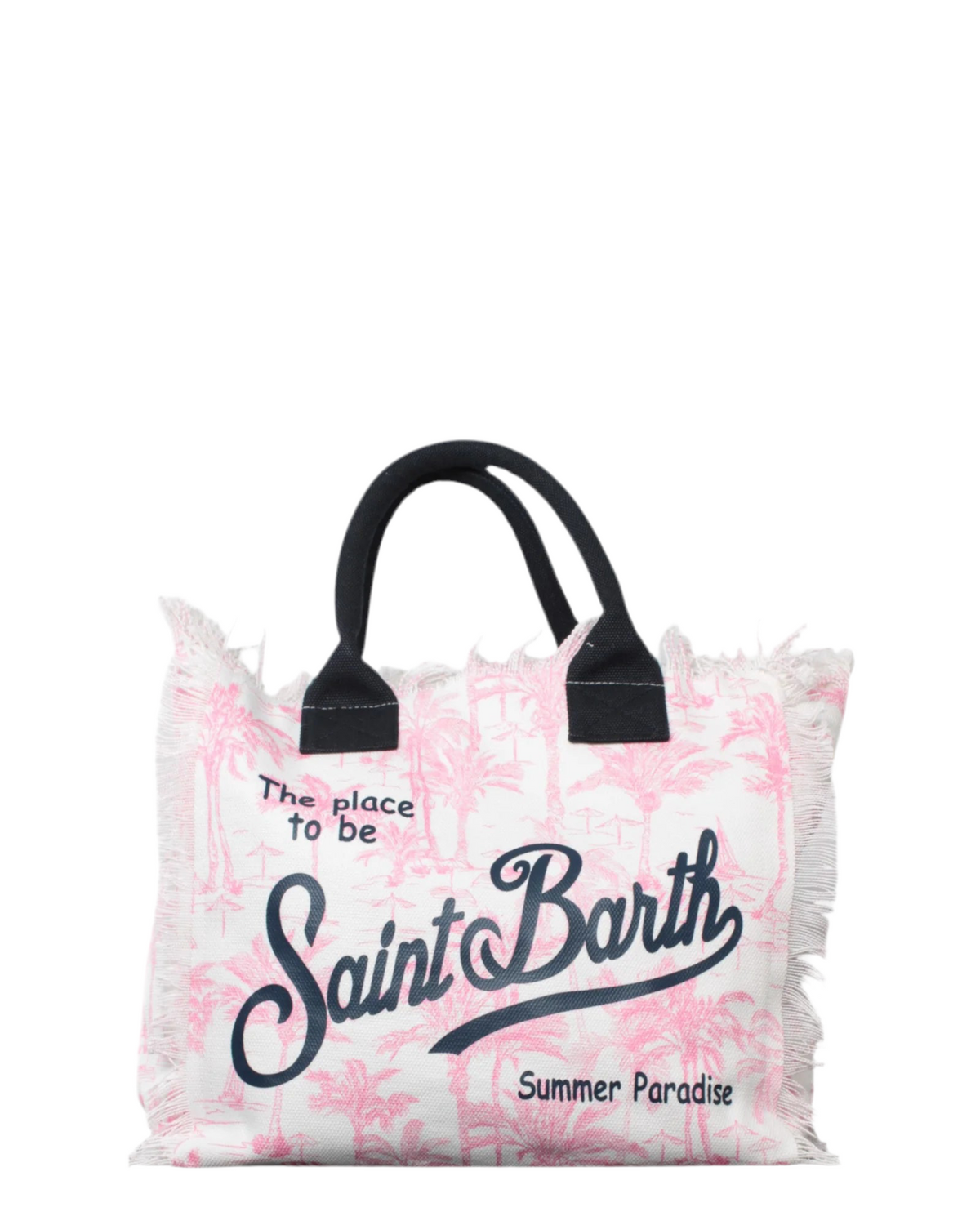 SAINT BARTH Borsa a Mano Colette Saint Beach Rosa/Bianca