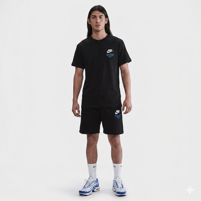 NIKE Completino T-Shirt e Pantaloncino Nero