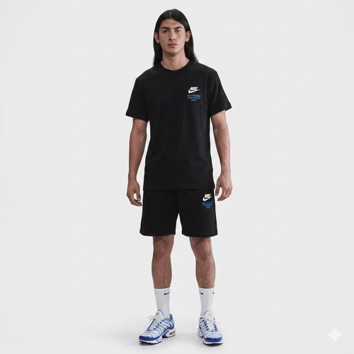 NIKE Completino T-Shirt e Pantaloncino Nero