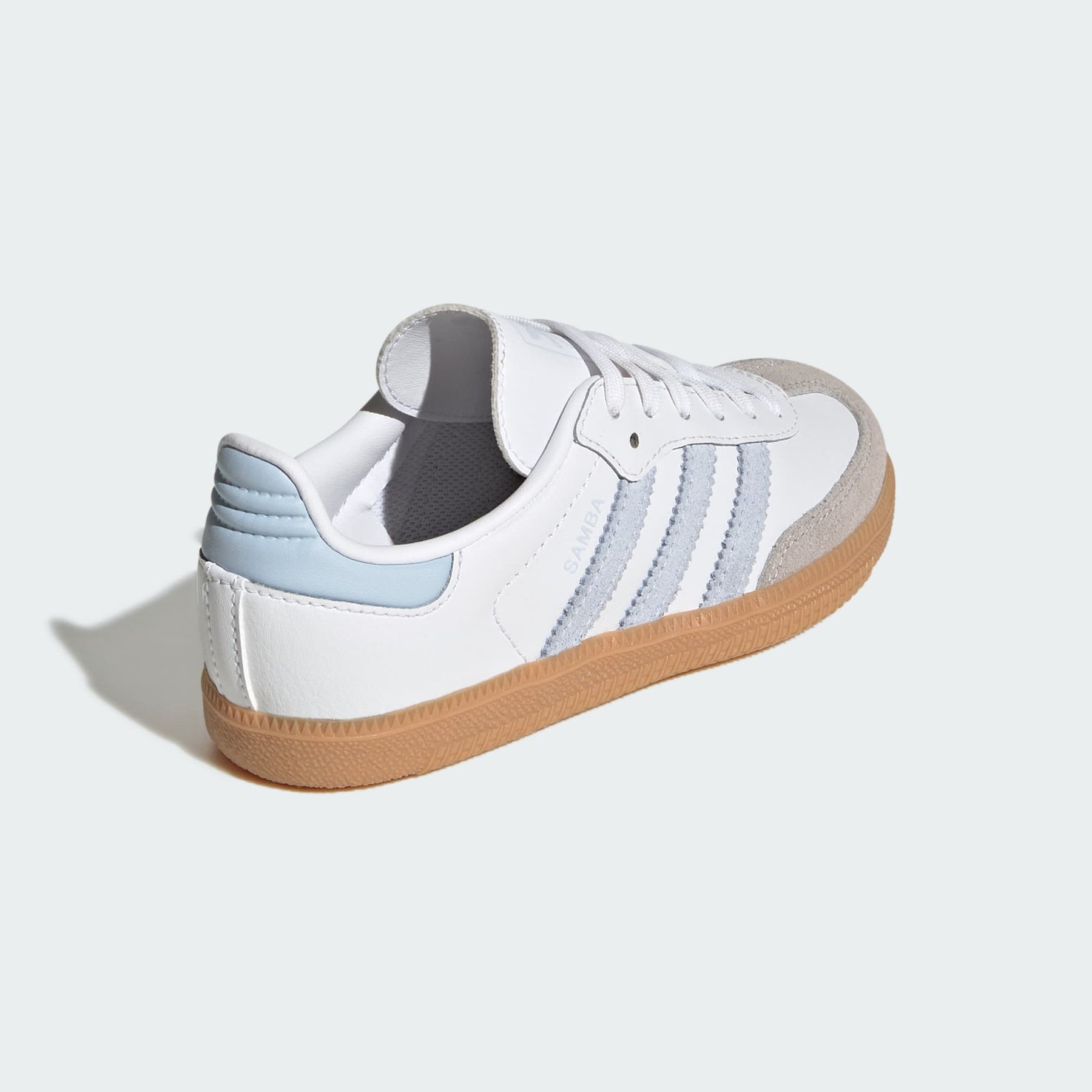 ADIDAS Samba classiche Bambino/Bambina Bianca Con Strisce Azzurre