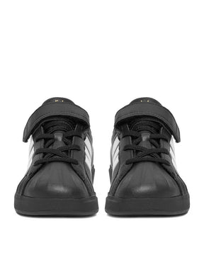 ADIDAS Superstar Streettalk Sneaker Bambino In Pelle Nera/Bianca