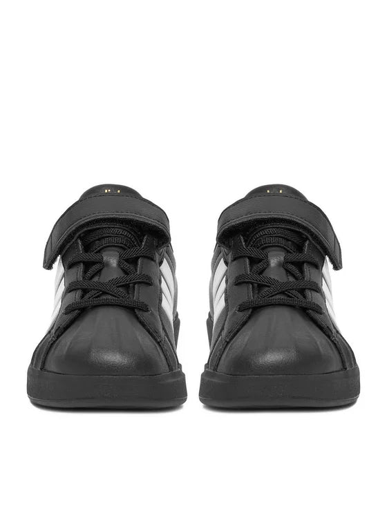 ADIDAS Superstar Streettalk Sneaker Bambino In Pelle Nera/Bianca
