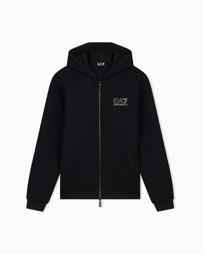 EMPORIO ARMANI Tuta Completa Con Zip e Cappuccio Nero