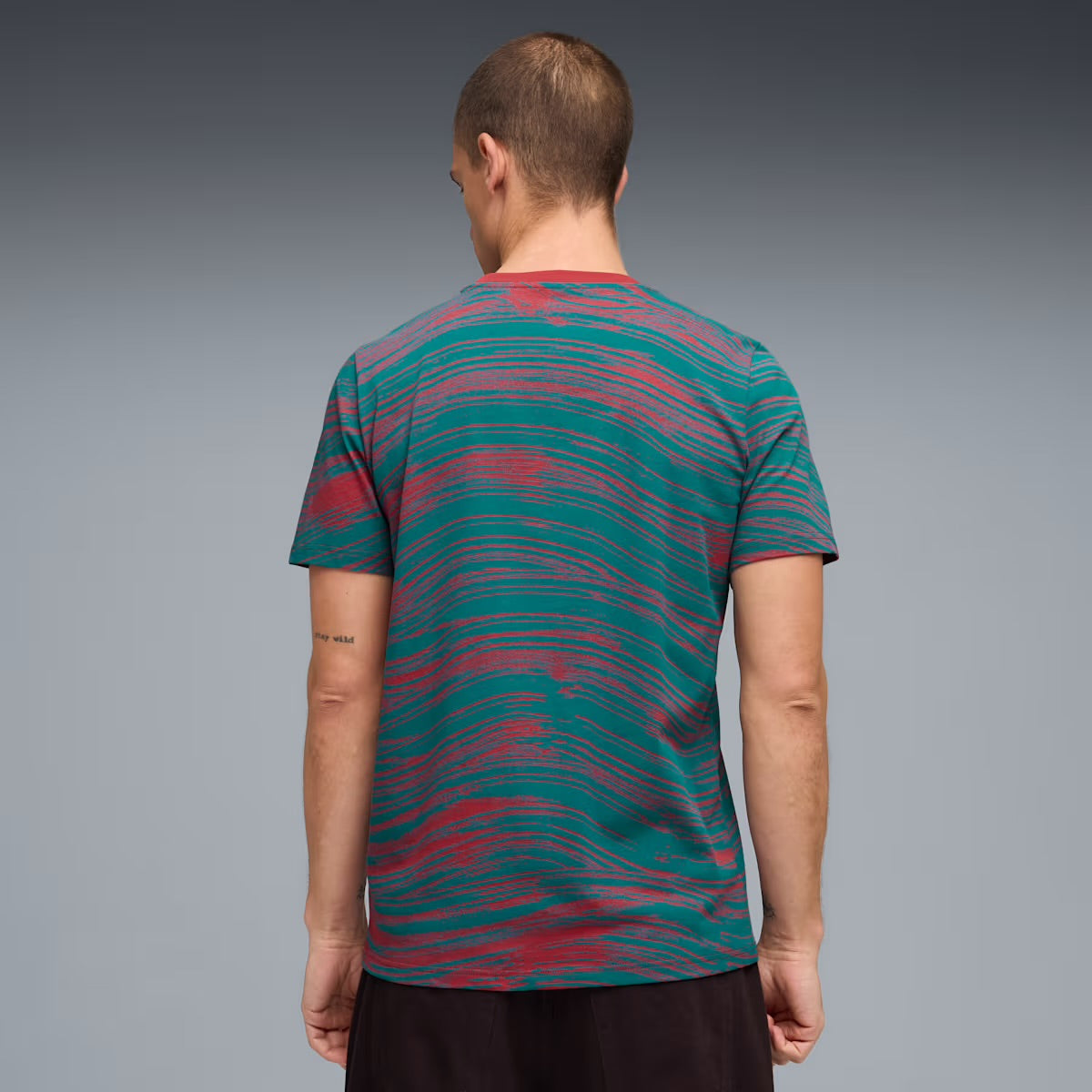 PUMA Completino Portogallo T-Shirt Fantasia Verde/Rossa Pantaloncino Nero