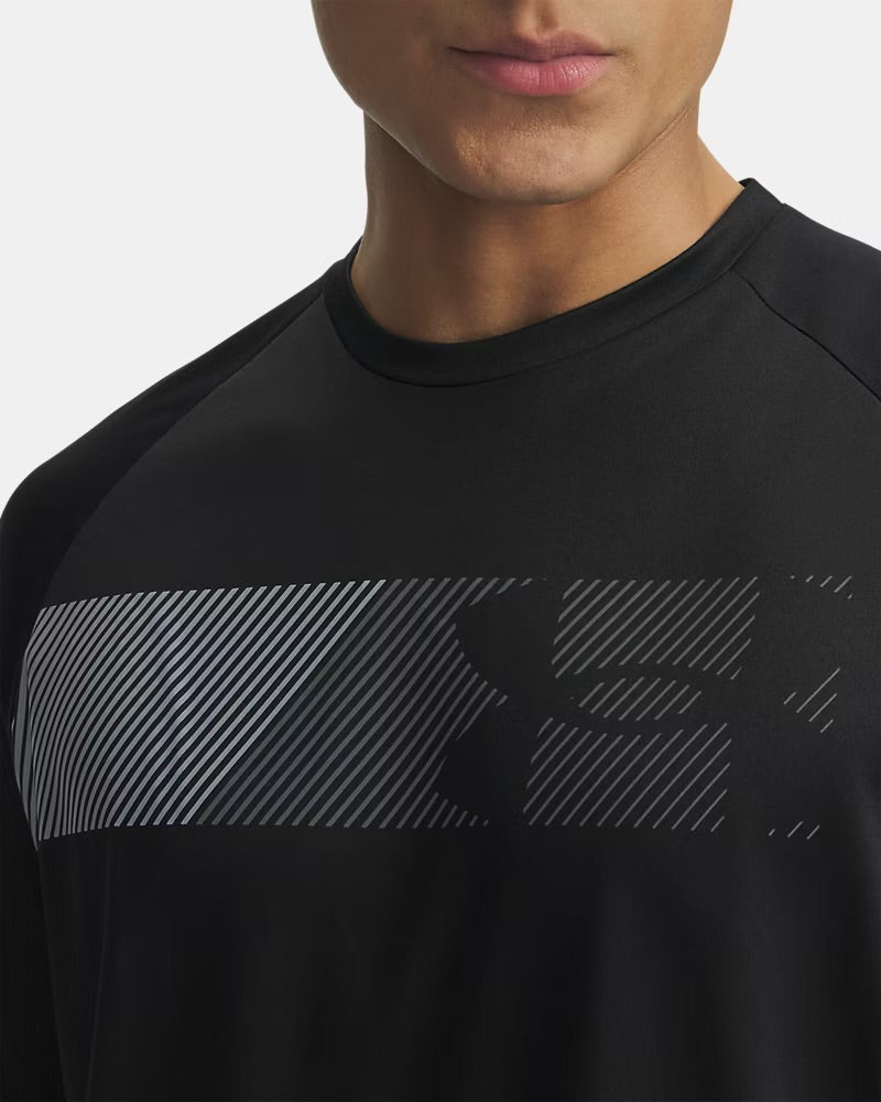 UNDER ARMOUR T-Shirt Tech Graphic Con Stampa Nera