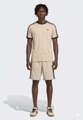 Adidas Originals Completino T-Shirt Tre Strisce Uomo Beige Nero