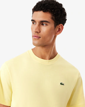 LACOSTE T-Shirt In Cotone Giallo