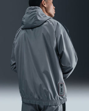 NIKE Tuta Completa Atletico Madrid In Microfibra Con Zip e Cappuccio Grigio