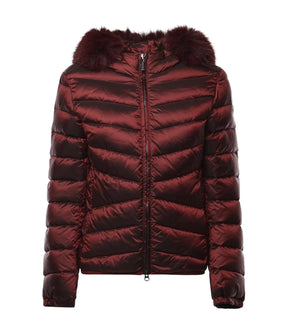 COLMAR DONNA GIUBBOTTO CORTO CON PELLICCIA ROSSO