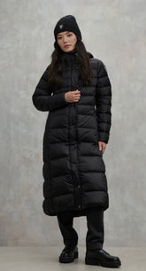 BLAUER Giubbotto Donna Piumino Invernale Fasciato Lungo Nero