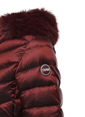 COLMAR DONNA GIUBBOTTO CORTO CON PELLICCIA ROSSO