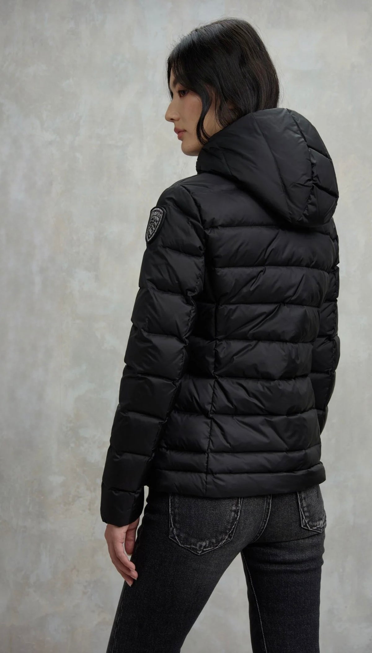 BLAUER Giubbotto Donna Piumino Fasciato Nero