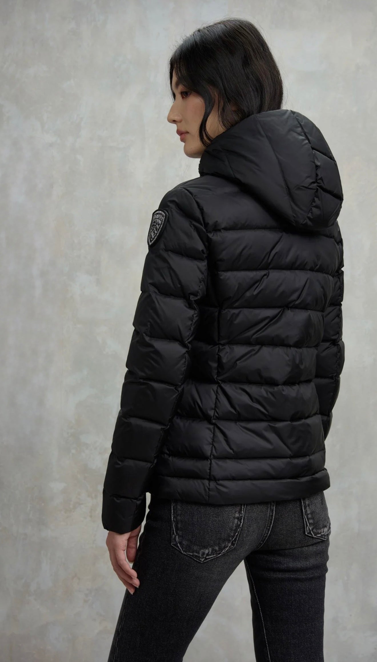 BLAUER Giubbotto Donna Piumino Fasciato Nero