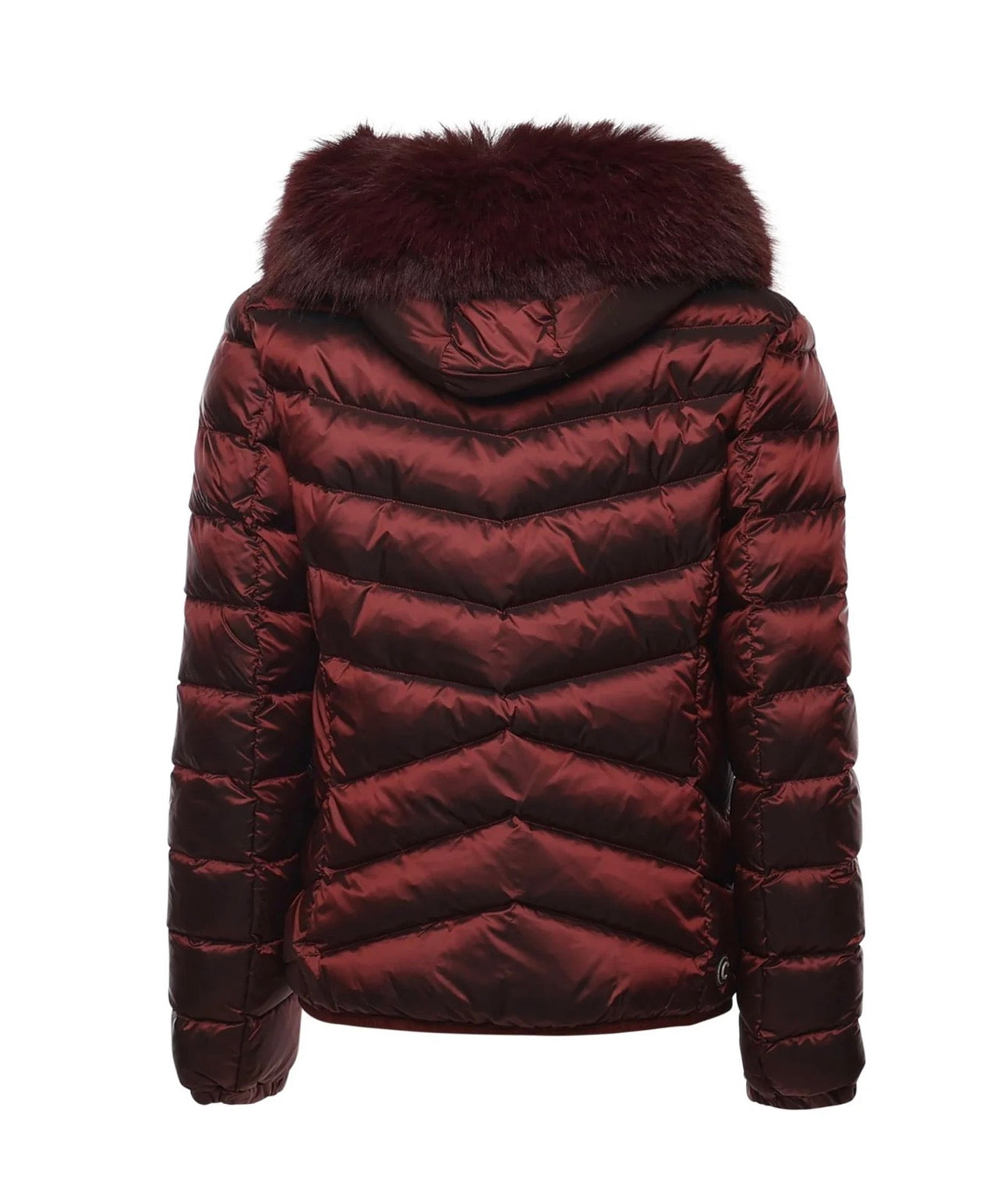 COLMAR DONNA GIUBBOTTO CORTO CON PELLICCIA ROSSO