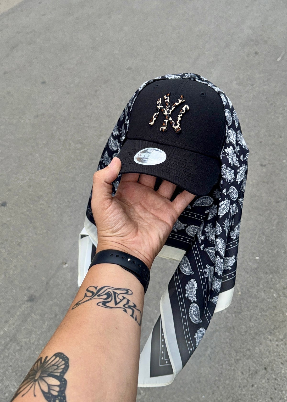 NEW ERA CUSTOM “SHARM” Nero Leopardato