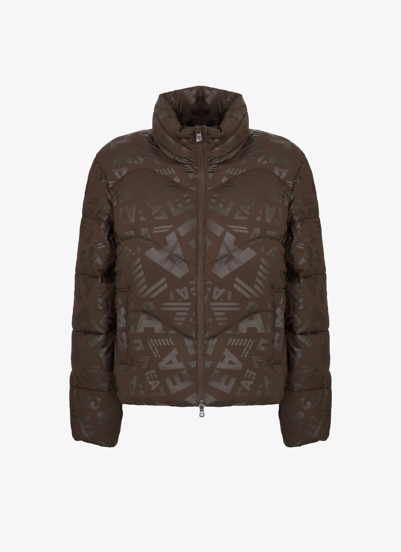 EMPORIO ARMANI DONNA GIUBBOTTO LOGATO MARRONE