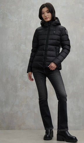 BLAUER Giubbotto Donna Piumino Fasciato Nero