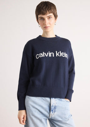 CALVIN KLEIN DONNA MAGLIONE BLU