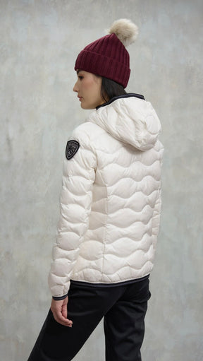 BLAUER Giubbotto Donna Piumino Ondulato Bianco