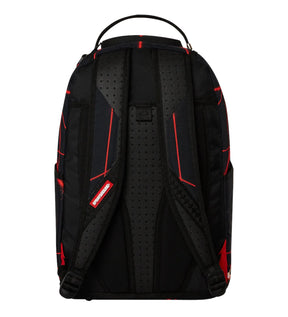 SPRAYGROUND Zaino In Stoffa LIMITED EDITION MISSION IMPOSSIBLE Con Dettagli Laser Nero e Rosso