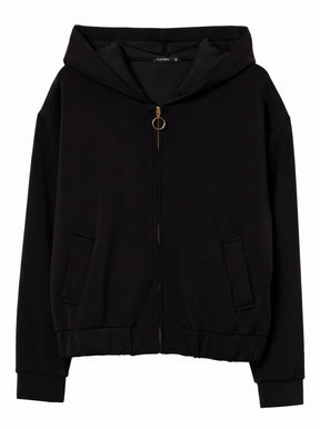 Tiffosi Pam Felpa Nera con Zip Donna AW26