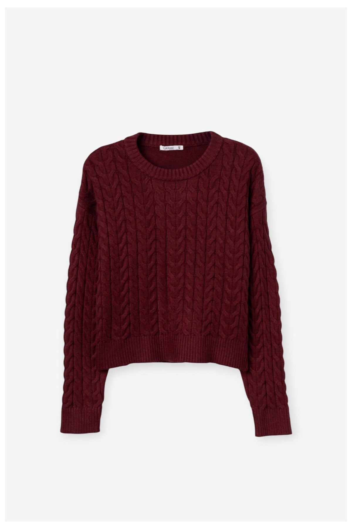 Tiffosi Uranos Maglioncino Bordeaux Donna AW26