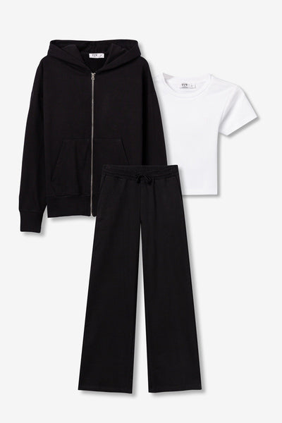 TIFFOSI Beagle_P1 Tuta Tre Pezzi Nera Donna AW26