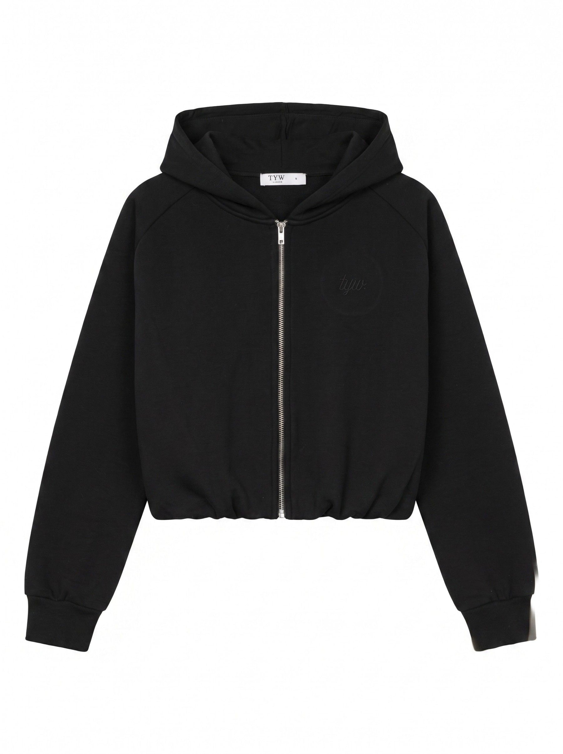 Tiffosi Jess_1 Felpa Con Zip Nera Donna AW26