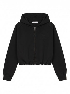 Tiffosi Jess_1 Felpa Con Zip Nera Donna AW26