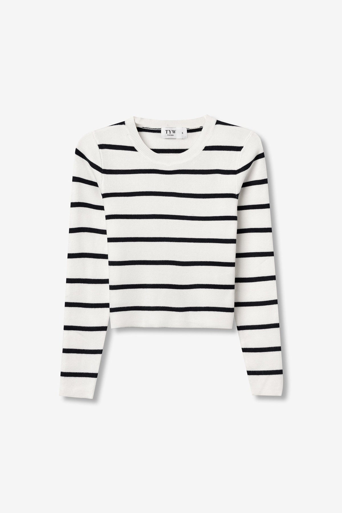 Tiffosi Boston_1 Maglioncino Bianco/Nero AW26