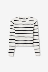Tiffosi Boston_1 Maglioncino Bianco/Nero AW26
